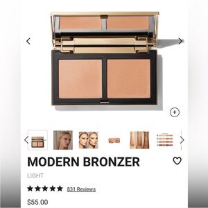 Vieve Modern bronzer shade Light 1 and 2